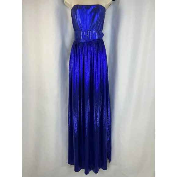 NWT retrofete Cobalt Blue Jaden Strapless Formal Gown $595 - Picture 5 of 16